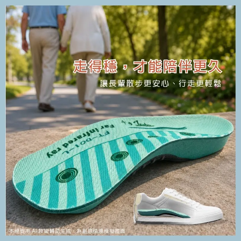 短版弓型磁氣機能鞋墊 FT-D01 足弓鞋墊推薦